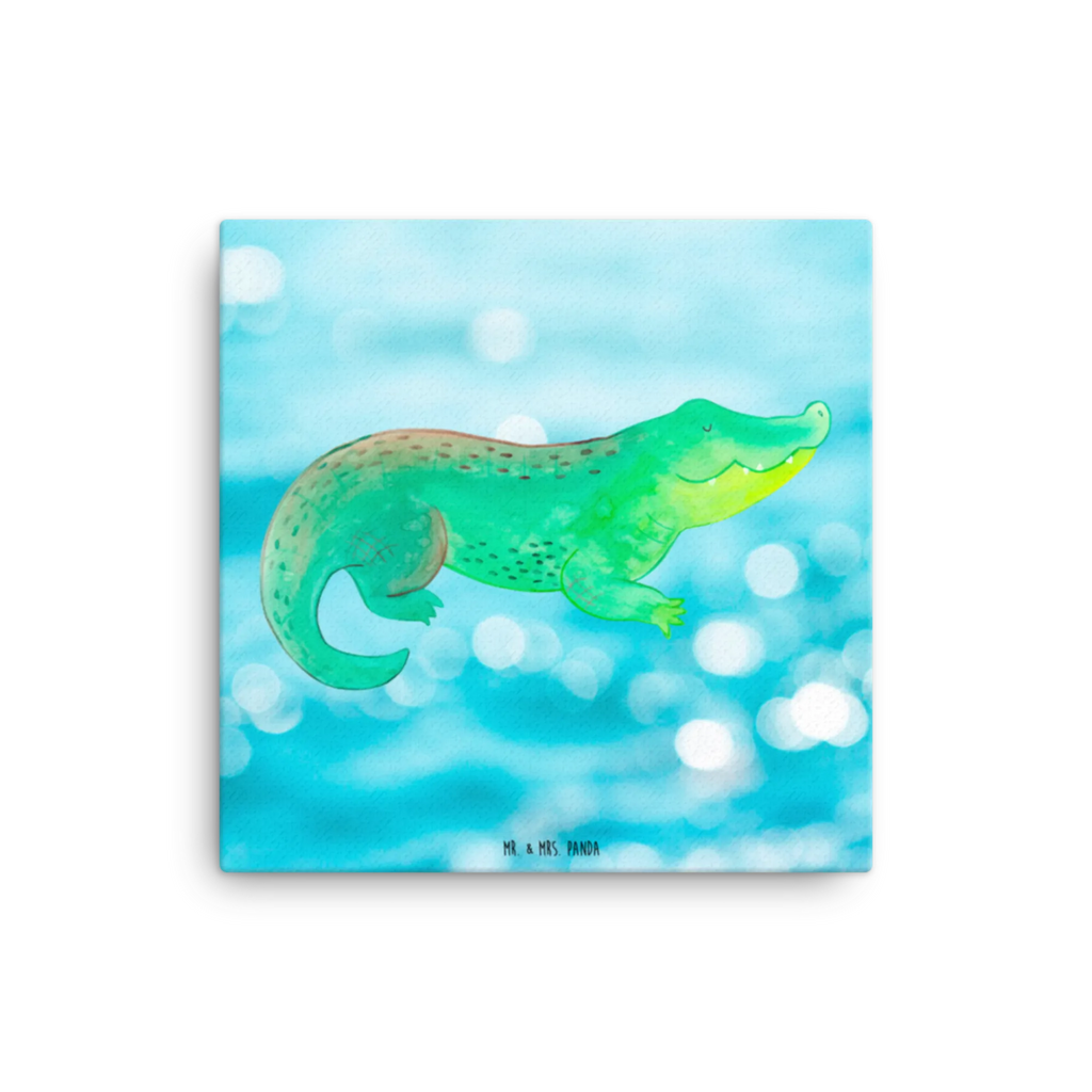 Canvas picture Crocodile Leinwand, Kunstdruck, Meer, Urlaub, Meerestiere, Krokodil, Beste Freundin, Lieblingsmensch, Abenteuerlust, Verrückt sein, Krokodile, Freundin, Spontan sein, Reiselust