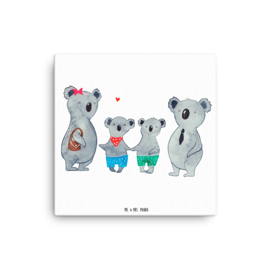Canvas picture Koala family with two kids Kunstdruck, Leinwand, Vatertag, Schwester, Muttertag, Bruder, Papa, Mama, Oma, Opa, Familie, Beste Familie, Koalafamilie, Lieblingsfamilie, Koala, Familienleben, Familienzeit, Koalabär