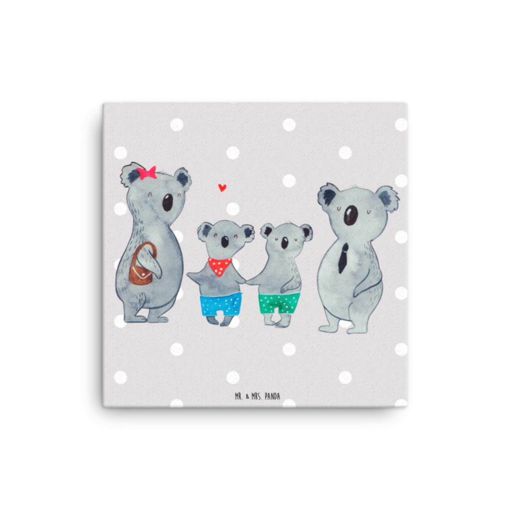 Canvas picture Koala family with two kids Kunstdruck, Leinwand, Vatertag, Schwester, Muttertag, Bruder, Papa, Mama, Oma, Opa, Familie, Beste Familie, Koalafamilie, Lieblingsfamilie, Koala, Familienleben, Familienzeit, Koalabär