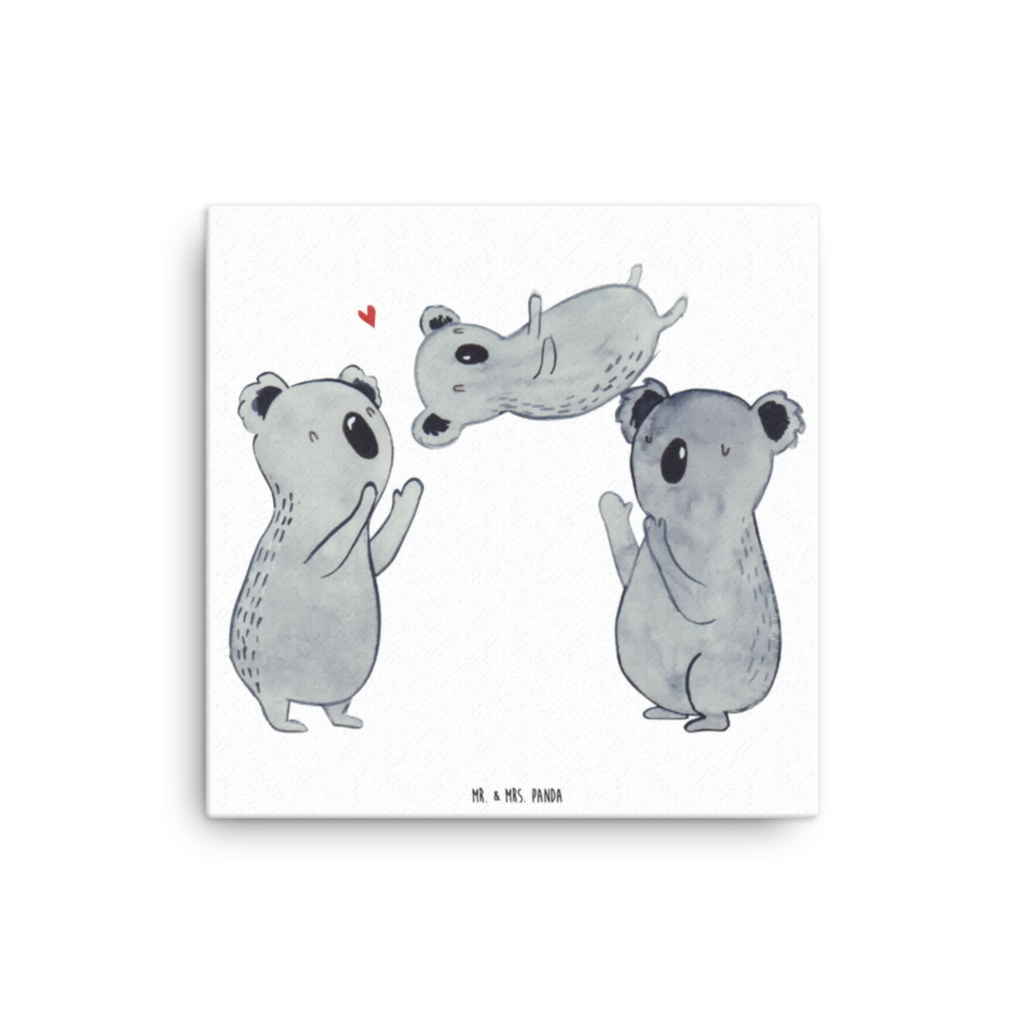 Canvas picture koalas Celebrate Dekoration, Leinwand, Bild, Wanddeko, Kunstdruck, Geburtstag, Geburtstagsgeschenk, Geschenk, Eltern, Familie, Liebe, Koala, Herz, Kind