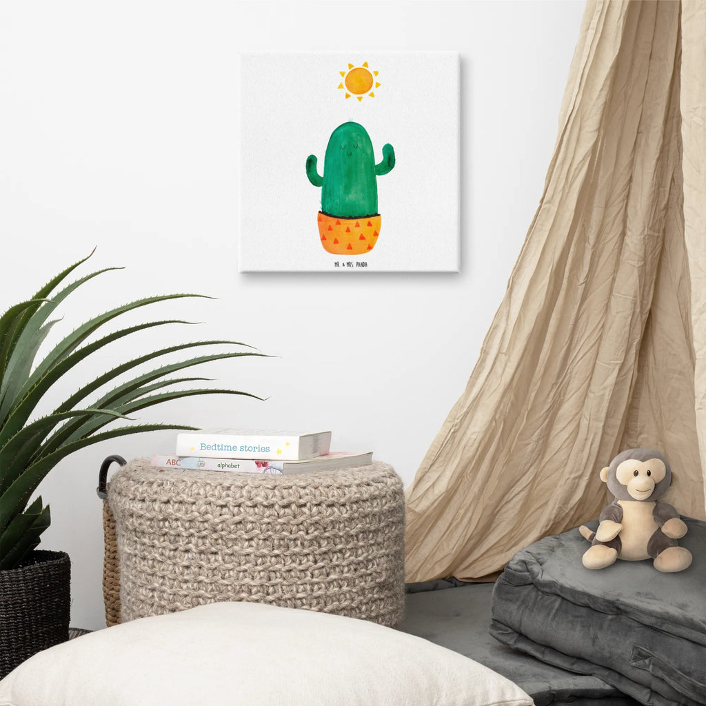 Canvas picture cactus Sun Kunstdruck, Leinwand, Kakteen, Kaktus, Motivation, Liebeskummer, Scheidung, Liebeskummer Geschenk, Neustart, Ehebruch, glücklich, Trennung, Geschenkidee, Sonnenschein, Glück, Liebe Kaktusliebe, Freundin, Sonne