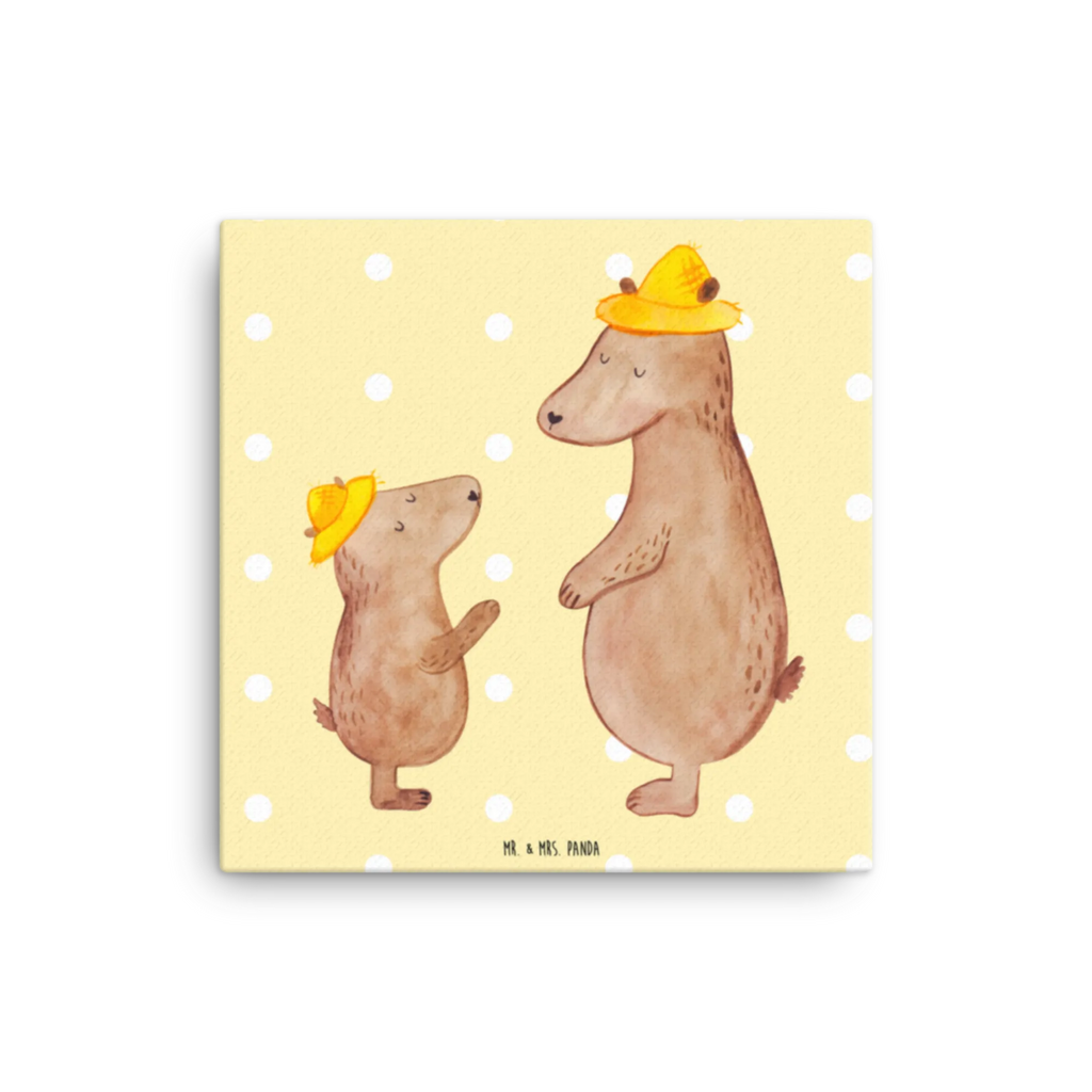 Leinwand Bild Bären mit Hut Kunstdruck, Leinwand, Vatertag, Schwester, Muttertag, Bruder, Papa, Mama, Oma, Opa, Familie, Papi, Dad, Lieblingsmensch, Vorbild, Vater-Sohn, Vater, Sohn, Bären, Kind, Söhne, Bär, Kinder, Paps, Family, Daddy