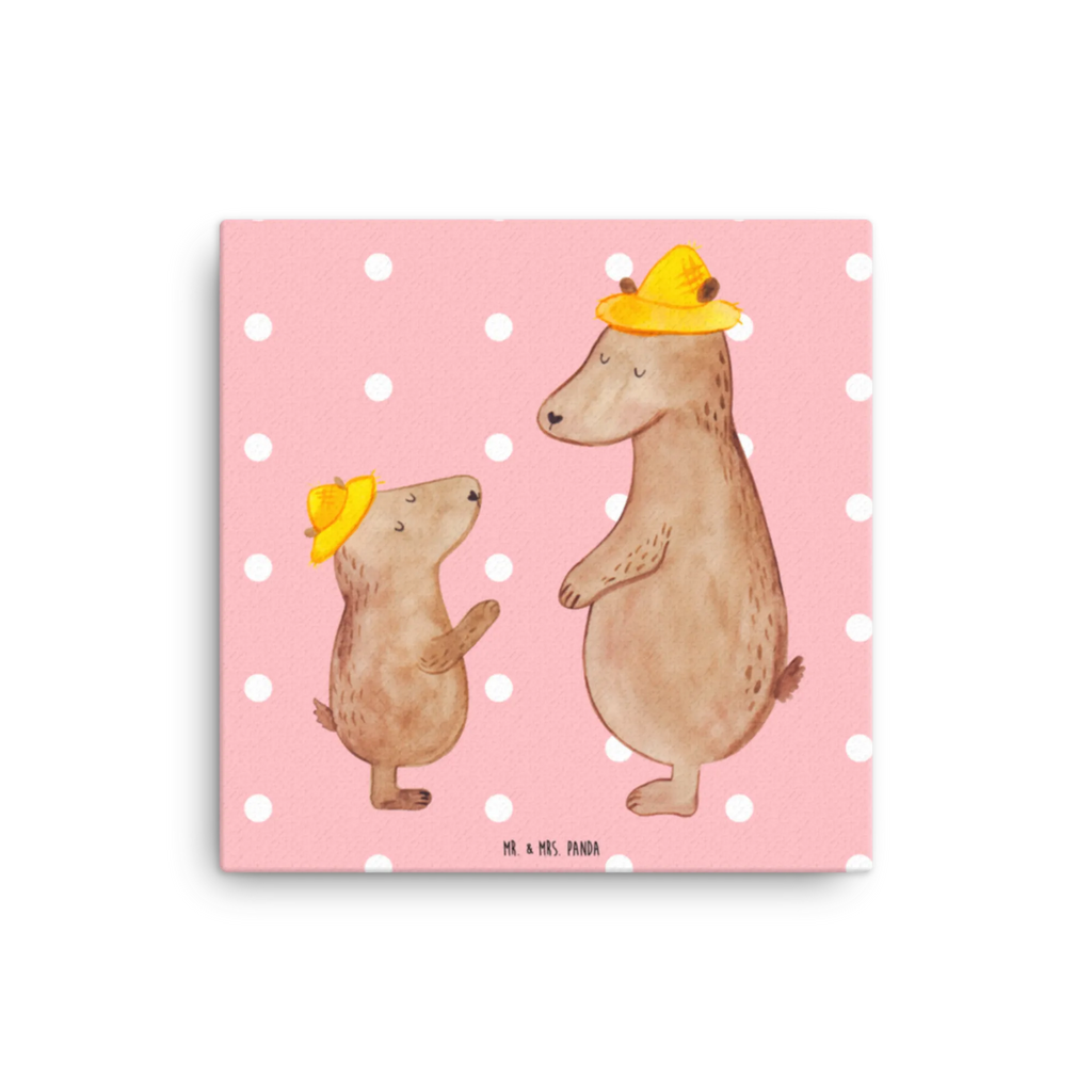 Leinwand Bild Bären mit Hut Kunstdruck, Leinwand, Vatertag, Schwester, Muttertag, Bruder, Papa, Mama, Oma, Opa, Familie, Papi, Dad, Lieblingsmensch, Vorbild, Vater-Sohn, Vater, Sohn, Bären, Kind, Söhne, Bär, Kinder, Paps, Family, Daddy