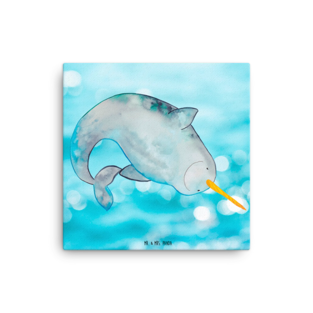 Leinwand Bild Narwal Kunstdruck, Leinwand, Meerestiere, Urlaub, Meer, Wal, Kinderzimmer, Narwal, Aufräumen, Putzen, Hausfrau, Junggesellin