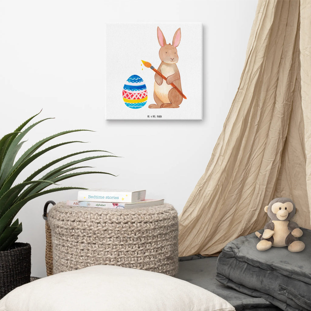 Canvas picture Hare painting eggs Leinwand, Wanddeko, Bild, Kunstdruck, Dekoration, Ostern, Osterhase, Ostergeschenke, Osternest, Osterdeko, Geschenke zu Ostern, Ostern Geschenk, Ostergeschenke Kinder, Ostern Kinder, Osterei, Kaninchen, Frohe Ostern, Hase, Ostergrüße, Osterblume, bemalte Ostereier, Eiermalen