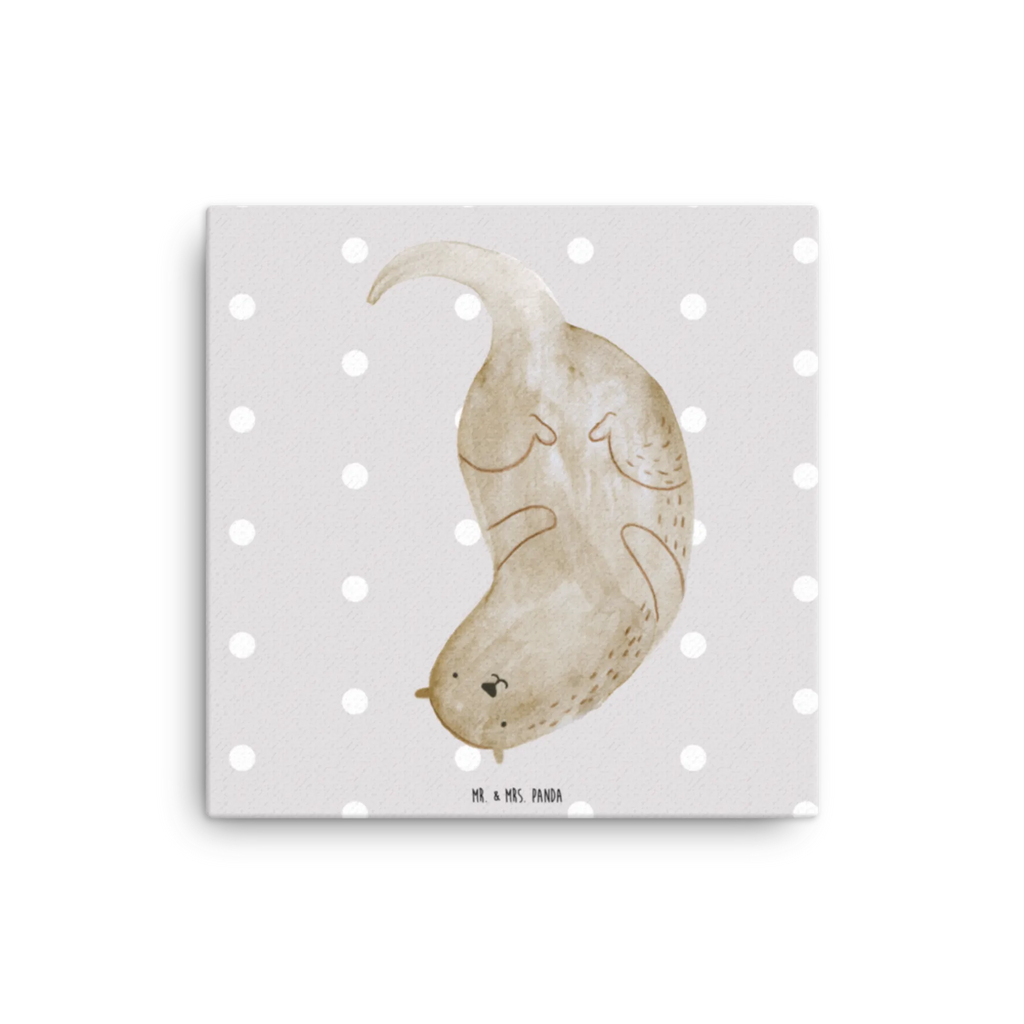 Canvas picture otter upside down Leinwand, Kunstdruck, Otter, Seeotter, Fischotter, Otter Seeotter See Otter
