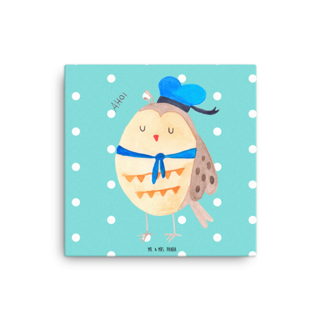 Leinwand Bild Eule Matrosen Leinwand, Kunstdruck, Eule, Wortspiel Lustig, Hochzeitstag Geschenk, Freundin, Owl, Eule Deko, Matrose, Ehe, Seefahrer, Heimathafen, Eule Spruch