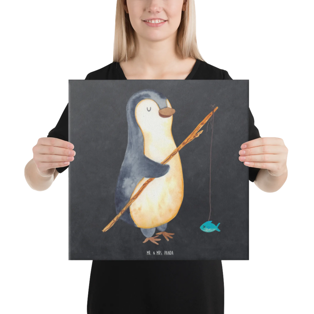 Canvas picture Penguin angler Leinwand, Kunstdruck, Pinguin, Planer, Geschenk, Tagträume, Angler, Plan, Angeln, Urlaub, Motivation, Hobby, Pinguine, Geschenkidee, Wochenende, Tagesplan, Freundinnen, Neustart