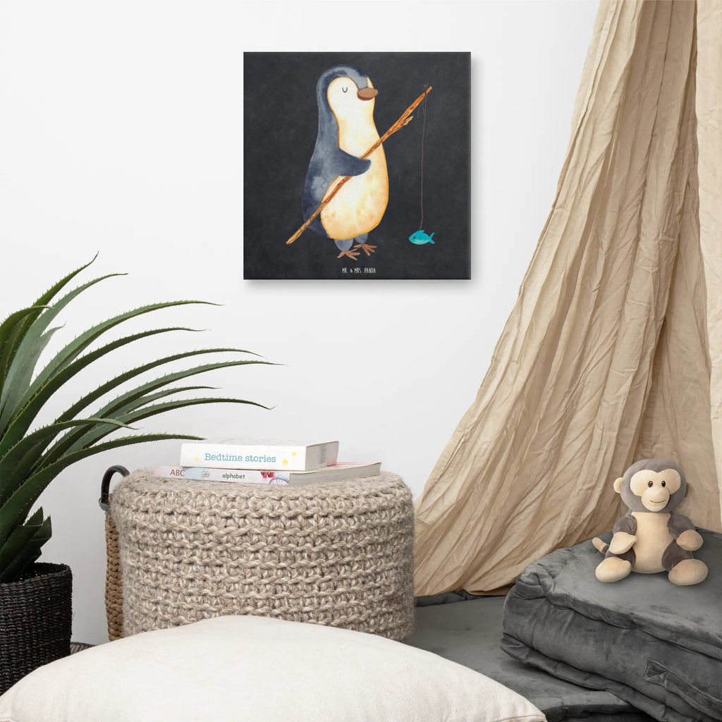 Canvas picture Penguin angler Leinwand, Kunstdruck, Pinguin, Planer, Geschenk, Tagträume, Angler, Plan, Angeln, Urlaub, Motivation, Hobby, Pinguine, Geschenkidee, Wochenende, Tagesplan, Freundinnen, Neustart