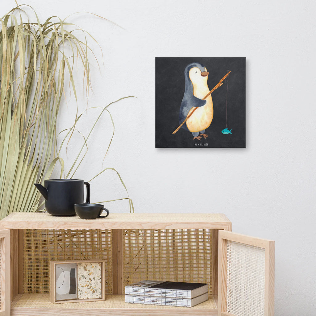 Canvas picture Penguin angler Leinwand, Kunstdruck, Pinguin, Planer, Geschenk, Tagträume, Angler, Plan, Angeln, Urlaub, Motivation, Hobby, Pinguine, Geschenkidee, Wochenende, Tagesplan, Freundinnen, Neustart