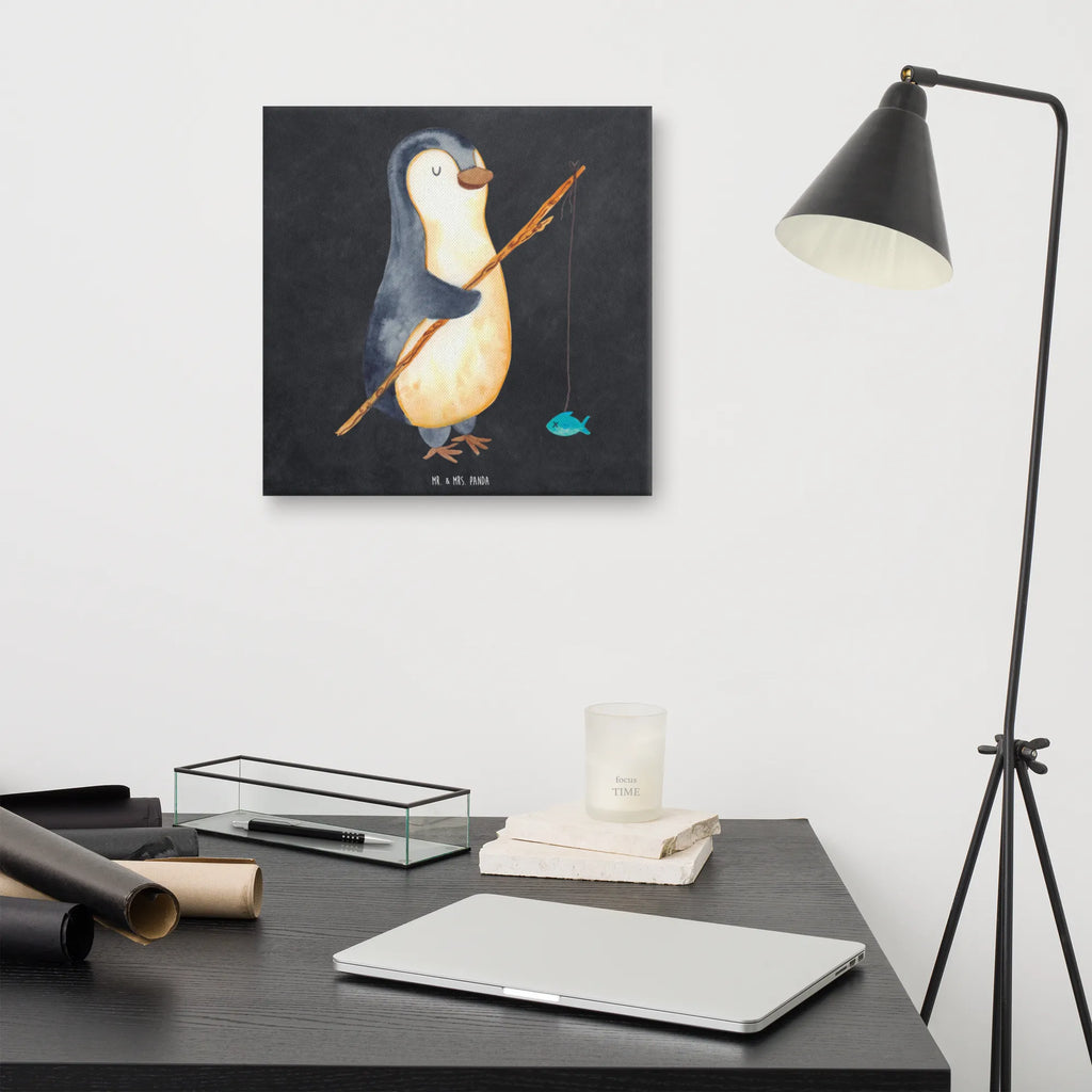 Canvas picture Penguin angler Leinwand, Kunstdruck, Pinguin, Planer, Geschenk, Tagträume, Angler, Plan, Angeln, Urlaub, Motivation, Hobby, Pinguine, Geschenkidee, Wochenende, Tagesplan, Freundinnen, Neustart