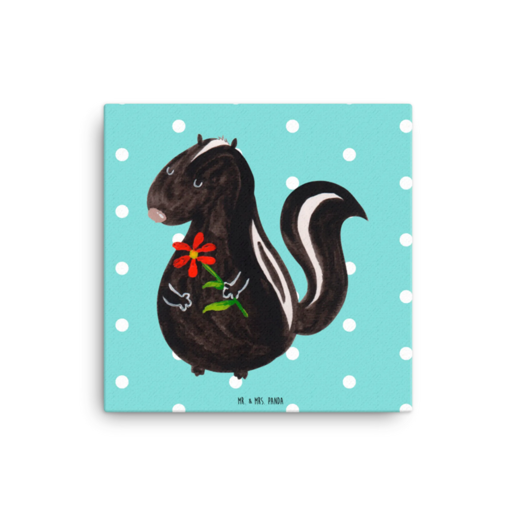 Canvas picture skunk flower Kunstdruck, Leinwand, Stinktier, Skunk, Tagträumer, Stinker, Raubtier, Träume, Wildtier, Dreams, Stinki, Verträumt