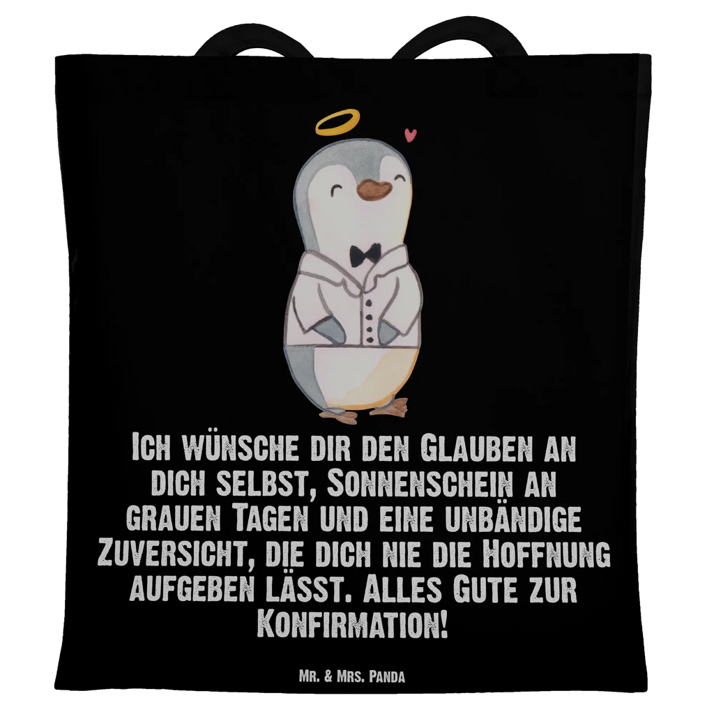 Tote bag penguin Confirmation shirt cloth bag, cotton bag, pouch, shopper, Carrier bag, jute bag, shopping bag, bag, shoulder bag, Confirmation, communion, youth consecration, confirmation gift, sunshine, hope, confidence, trust