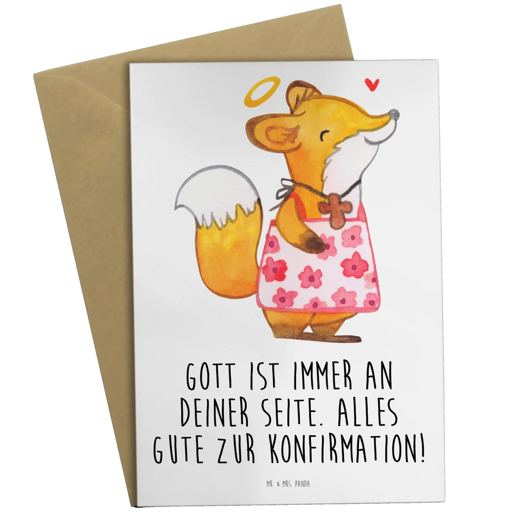 Grußkarte Fuchs Konfirmation Mädchen Ansichtskarten, Klappkarte, Einladungskarte, Hochzeitskarte, Karte, Geburtstagskarte, Grußkarte, Glückwunschkarte, Konfirmation, Kommunion, Jugendweihe, Konfirmation Geschenk, Gläubig, Alles Gute, Gott