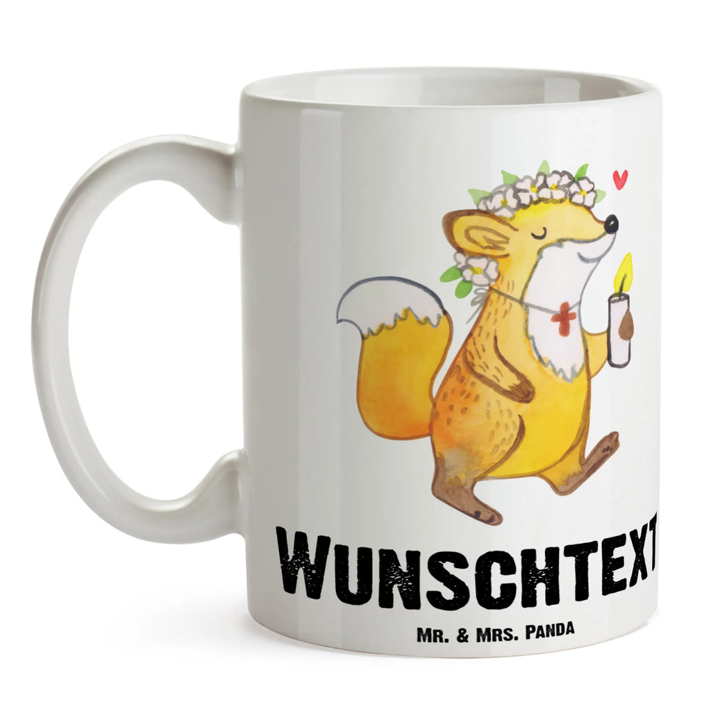 Personalisierte Tasse Fuchs Kommunion Mädchen Namenstasse, Tasse, Tasse mit Namen, Personalisierte Tasse, Personalisiert, Namen, Wunschname, Drucken, Konfirmation, Kommunion, Jugendweihe, Konfirmation Geschenk, Kommunion Geschenk, Liebe, Mädchen, Glauben, Gott, Kommunion Dankeschön, Gläubig