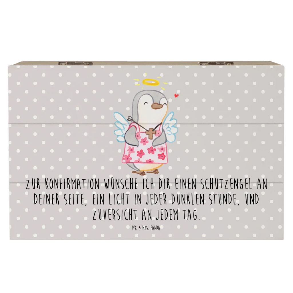 Wooden chest penguin confirmation Erinnerungsbox, Holzkiste, Kiste, Geschenkdose, Aufbewahrungsbox, Dekokiste, Geschenkbox, Schatulle, Truhe, Schatzkiste, Erinnerungskiste, XXL, Konfirmation, Kommunion, Jugendweihe, Konfirmation Geschenk, Zuversicht, Vertrauen, Schutzengel