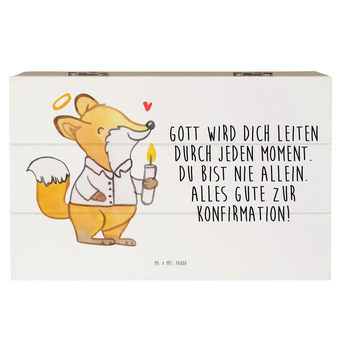 Wooden chest Fox confirmation youth consecration, communion, Confirmation, confirmation gift, Confirmation Gift, Believer, God