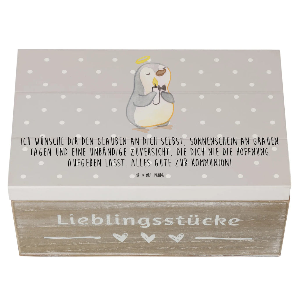 Skrzynia drewniana pingwin Komunia Truhe, Dekokiste, Schatulle, Geschenkdose, Geschenkbox, XXL, Kiste, Erinnerungskiste, Holzkiste, Erinnerungsbox, Schatzkiste, Aufbewahrungsbox, Konfirmation, Kommunion, Jugendweihe, Konfirmation Geschenk, Kommunion Dankeschön, Sonnenschein, Kommunion Geschenk, Glauben