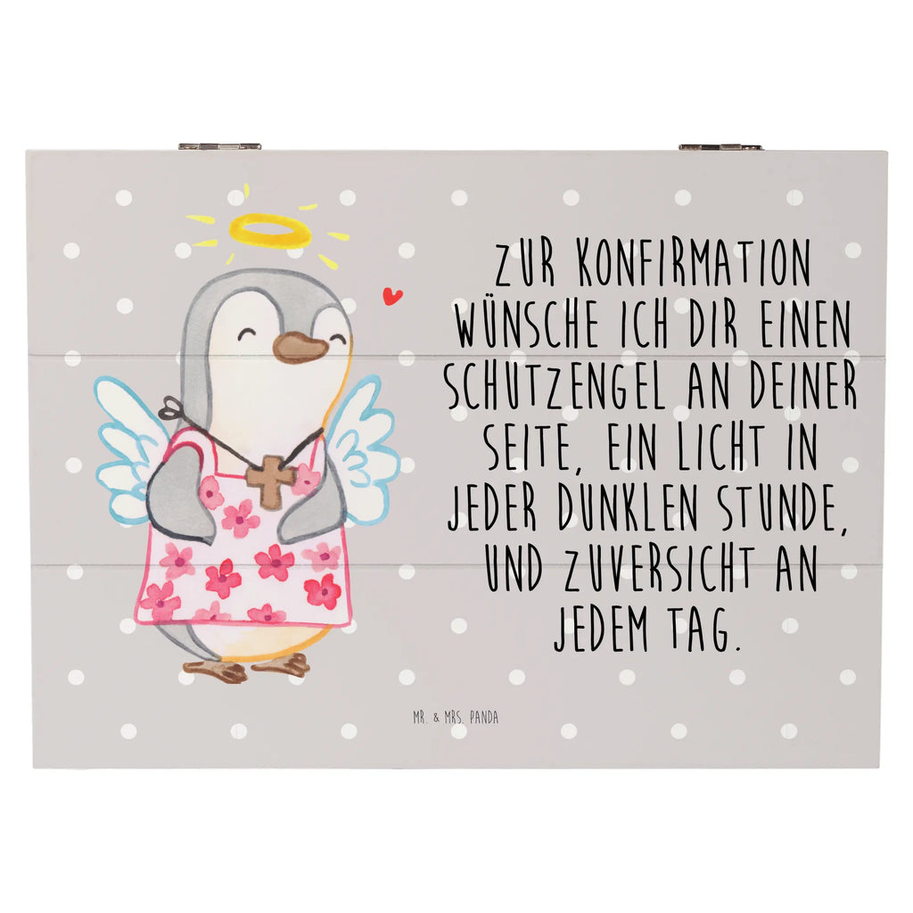 Wooden chest penguin confirmation Erinnerungsbox, Holzkiste, Kiste, Geschenkdose, Aufbewahrungsbox, Dekokiste, Geschenkbox, Schatulle, Truhe, Schatzkiste, Erinnerungskiste, XXL, Konfirmation, Kommunion, Jugendweihe, Konfirmation Geschenk, Zuversicht, Vertrauen, Schutzengel