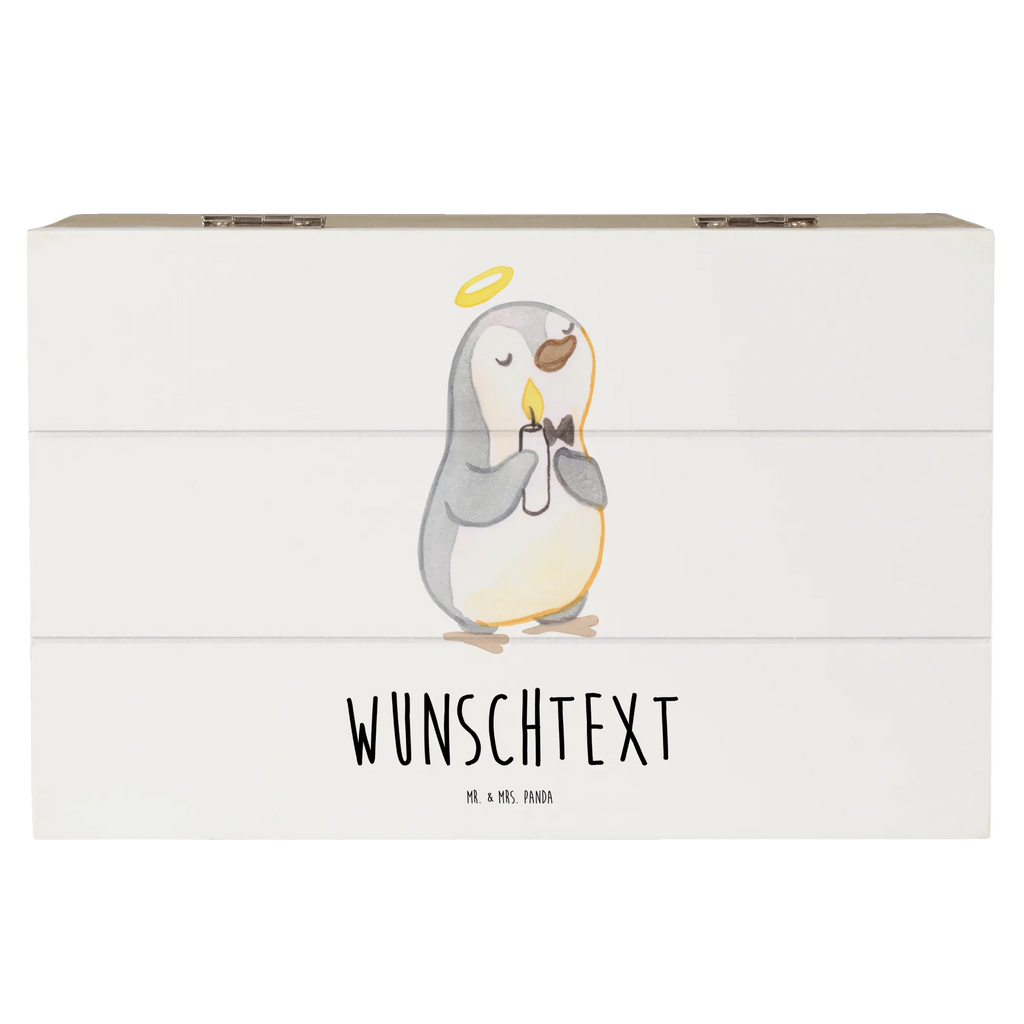 Personalised wooden chest penguin communion Confirmation, communion, youth consecration, confirmation gift, communion thank you, communion gift, faith, sunshine, Communion