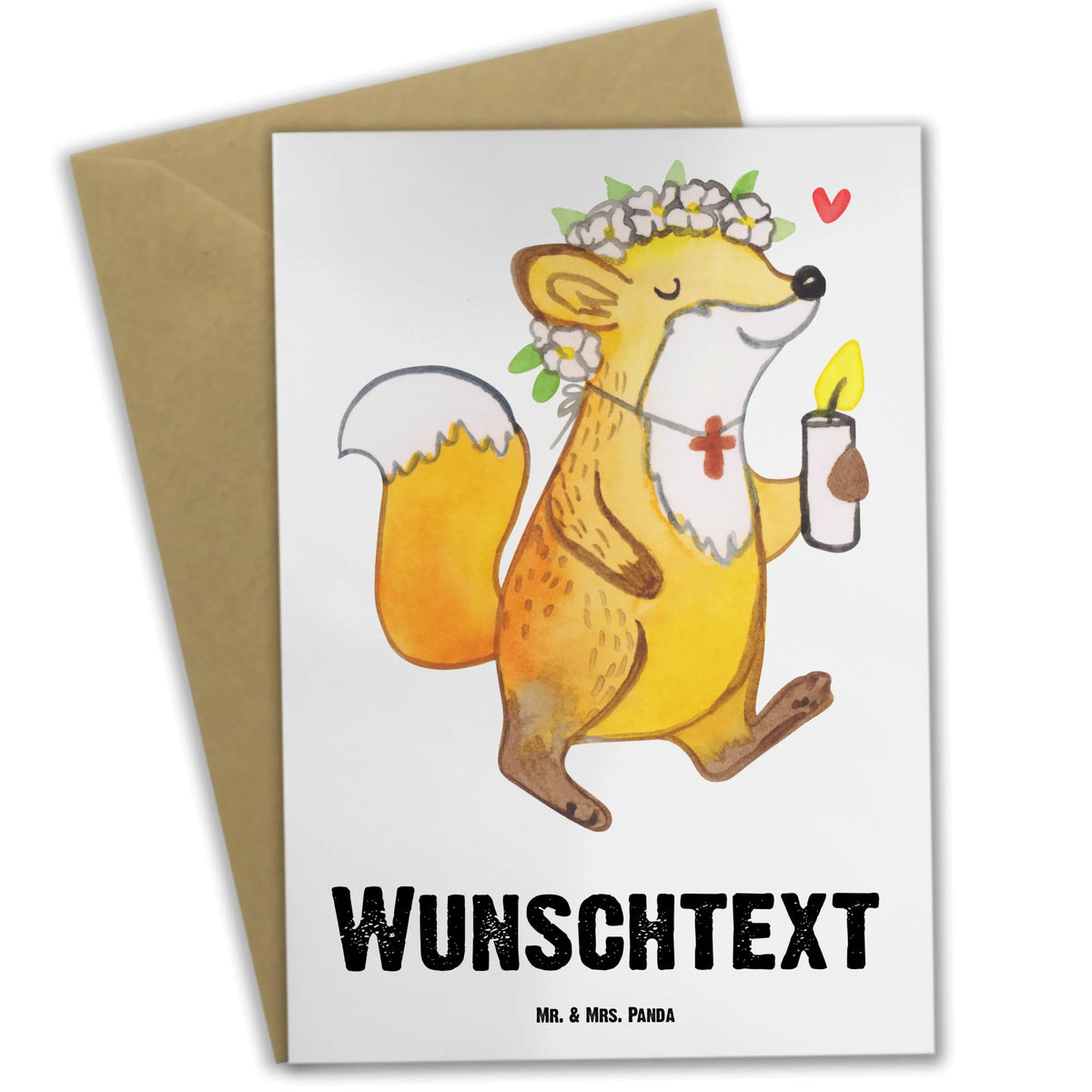 Personalised greetings card Fox communion girl Confirmation, communion, youth consecration, confirmation gift, Communion Gift, Girl, Faith, God, Communion, Communion Thank You, Believer, Love