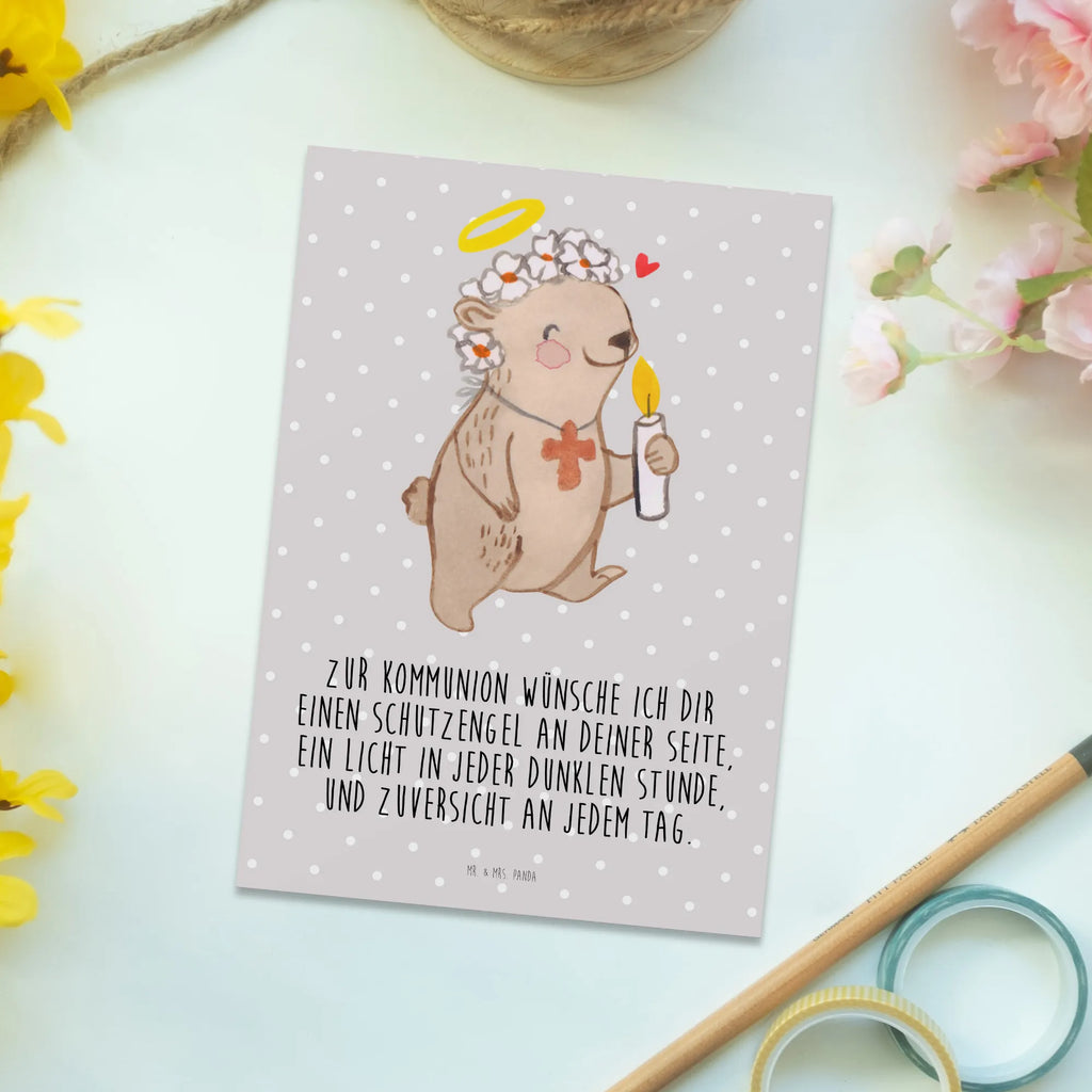 Pocztówka Niedźwiedź Dziewczynka komunijna bildkarte, Ansichtskarten, Fotokarte, Designkarte, kunstkarte, Postkarten, Postkarte, Grußkarte, Motivkarte, spruchkarte, Ansichtskarte, Kunstkarten, einzelkarte, Kommunion, Konfirmation, Jugendweihe, Konfirmation Geschenk, Liebe, Gott, Glauben, Gläubig, Kommunion Dankeschön, Kommunion Geschenk
