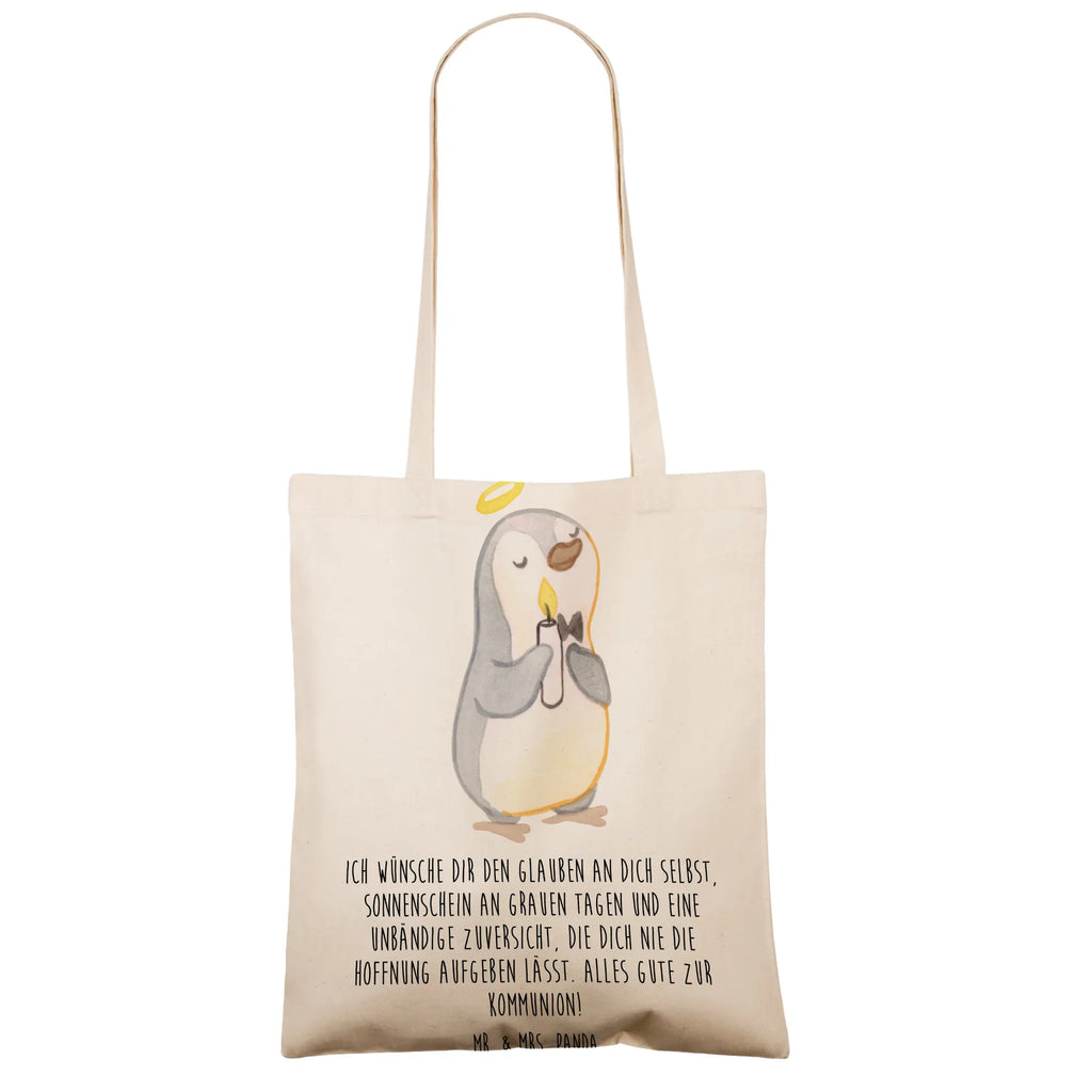 Tote bag penguin communion Carrier bag, jute bag, cotton bag, cloth bag, shoulder bag, bag, shopper, shopping bag, pouch, Confirmation, communion, youth consecration, confirmation gift, sunshine, faith, Communion, communion thank you, communion gift