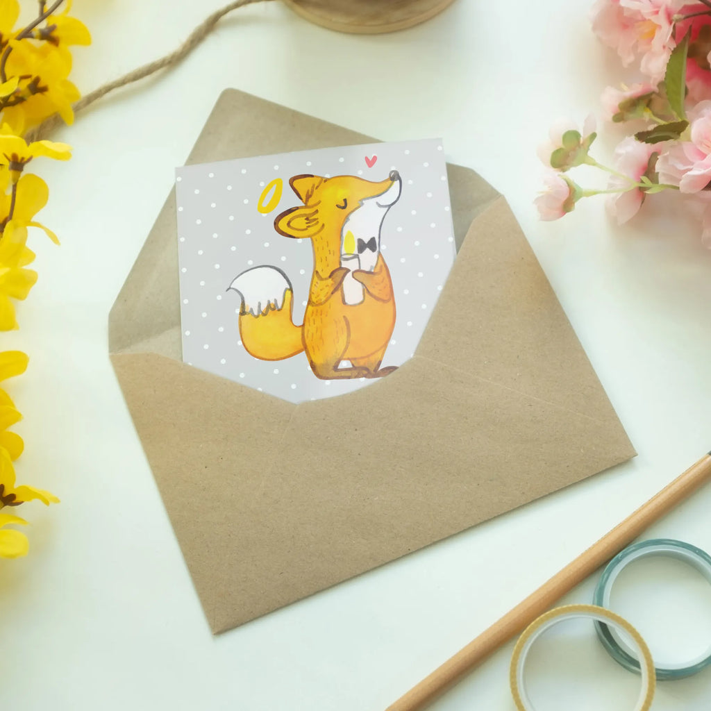 Greetings card Fox communion folding card, birthday card, invitation card, greeting card, wedding card, Confirmation, communion, youth consecration, confirmation gift, Faith, Believer, Communion Gift, Communion Thank You, Love, God, Communion