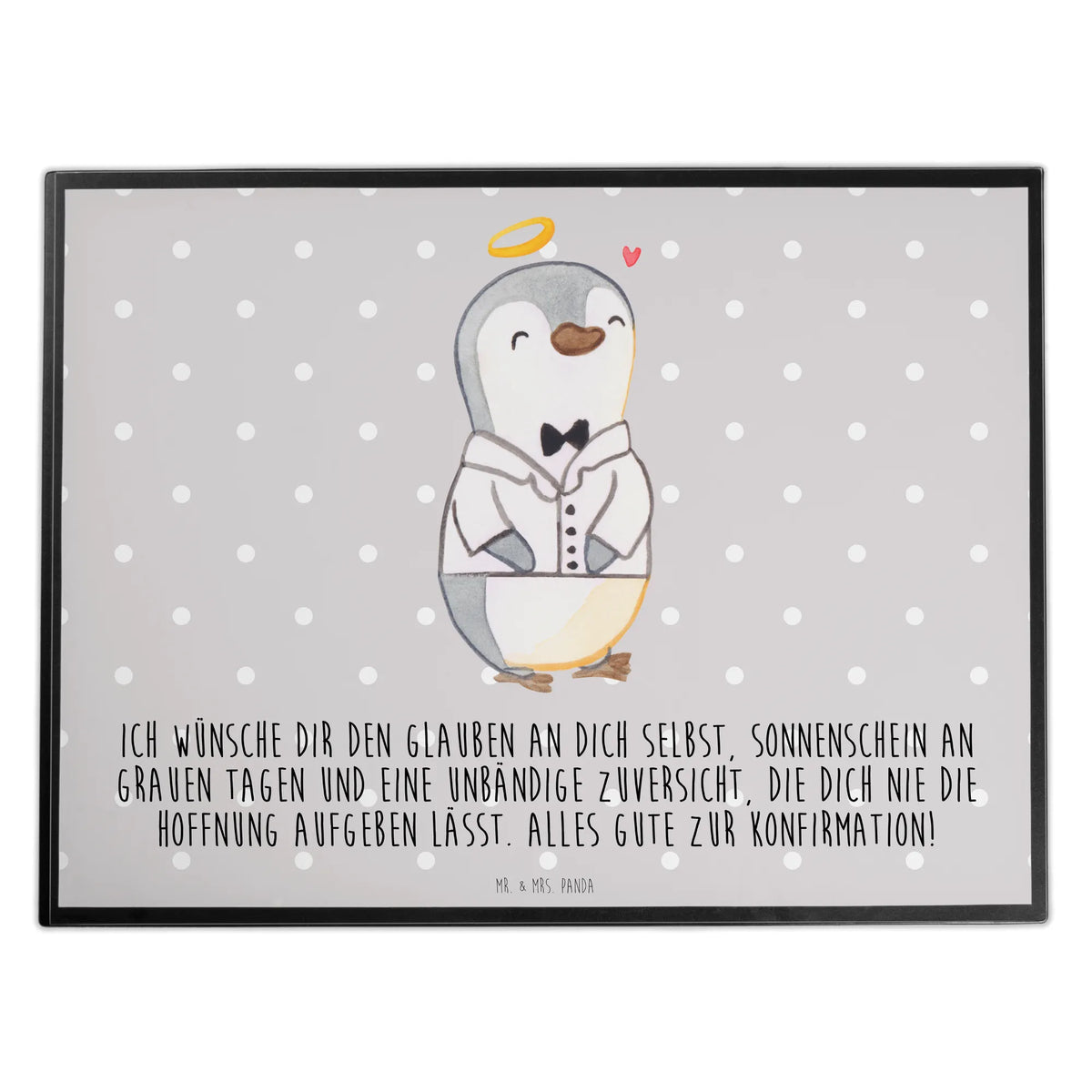 Desk pad penguin Confirmation shirt underlay, girl, desk, children, office, Desk pad, Confirmation, communion, youth consecration, confirmation gift, sunshine, trust, confidence, hope
