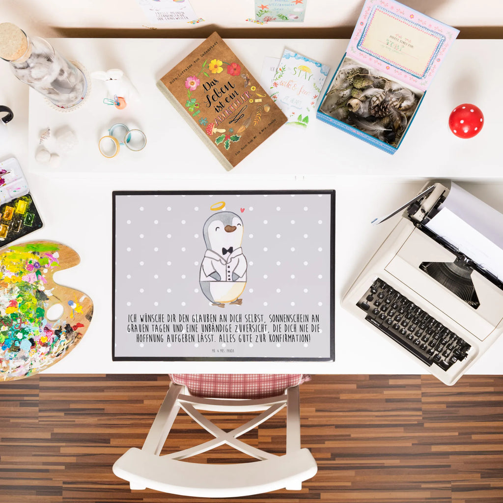 Schreibtischunterlage Pinguin Konfirmation Hemd Schreibwaren, Schreibtischunterlage Groß, Schreibtisch Unterlagen, Bürobedarf, Schreibunterlage, Büroartikel, Schreibtischauflage, Konfirmation, Kommunion, Jugendweihe, Konfirmation Geschenk, Zuversicht, Vertrauen, Hoffnung, Sonnenschein