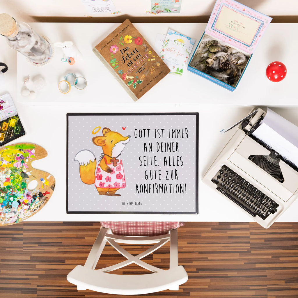 Podkładka na biurko lis Konfirmacja dziewcząt Schreibtischauflage, Schreibtischunterlage Groß, Büroartikel, Schreibwaren, Schreibunterlage, Bürobedarf, Schreibtisch Unterlagen, Konfirmation, Kommunion, Jugendweihe, Konfirmation Geschenk, Alles Gute, Gott, Gläubig