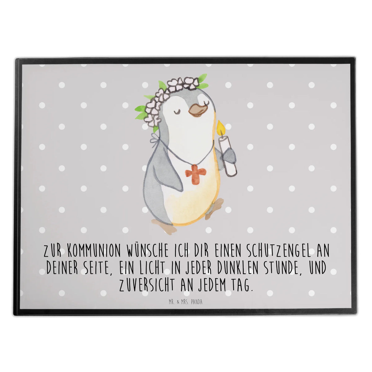 Desk pad penguin communion girl Confirmation, communion, youth consecration, confirmation gift, God, Believer, Confirmation Gift