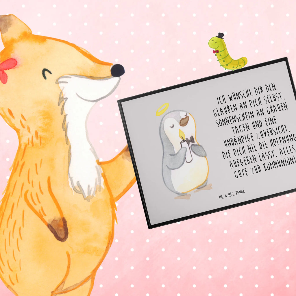 Schreibtischunterlage Pinguin Kommunion Schreibtischauflage, Büroartikel, Schreibunterlage, Schreibwaren, Bürobedarf, Schreibtischunterlage Groß, Schreibtisch Unterlagen, Konfirmation, Kommunion, Jugendweihe, Konfirmation Geschenk, Kommunion Dankeschön, Kommunion Geschenk, Glauben, Sonnenschein