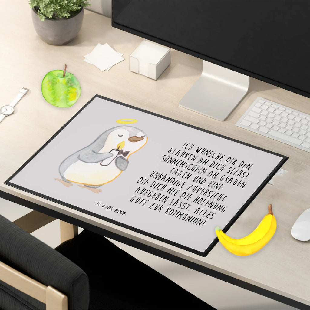 Schreibtischunterlage Pinguin Kommunion Schreibtischauflage, Büroartikel, Schreibunterlage, Schreibwaren, Bürobedarf, Schreibtischunterlage Groß, Schreibtisch Unterlagen, Konfirmation, Kommunion, Jugendweihe, Konfirmation Geschenk, Kommunion Dankeschön, Kommunion Geschenk, Glauben, Sonnenschein