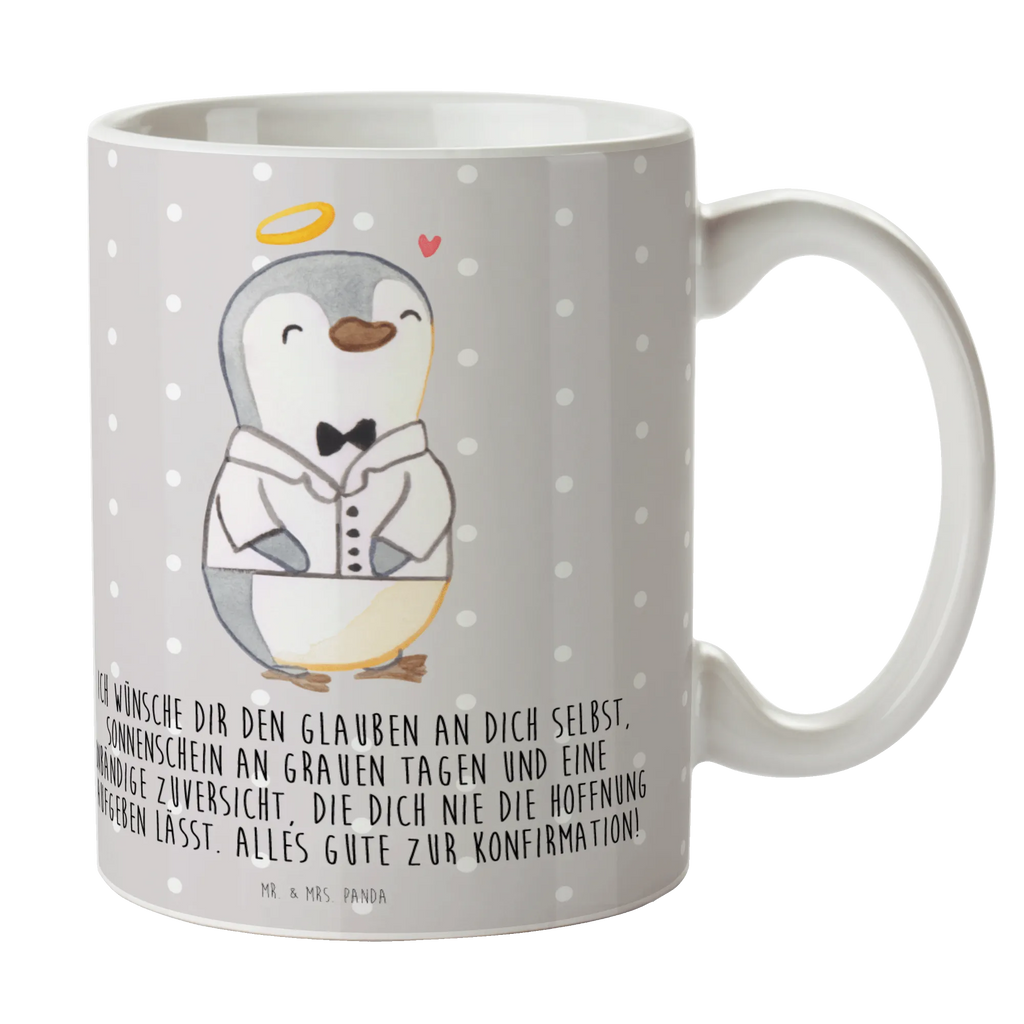 Tasse Pinguin Konfirmation Hemd Tasse, Porzellantasse, Tasse mit Motiven, Bürotasse, Teetasse, Tasse mit Zitaten, Geschenktasse, Kaffeetasse, Keramiktasse, Konfirmation, Kommunion, Jugendweihe, Konfirmation Geschenk, Hoffnung, Vertrauen, Zuversicht, Sonnenschein