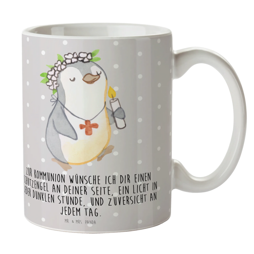Mug penguin communion girl ceramic mug, latte mug, mug with quotes, mug, personalized mug, custom mug, novelty mug, gift mug, tea mug, coffee mug, mug with designs, porcelain mug, office mug, Confirmation, communion, youth consecration, confirmation gift, Believer, Happy Birthday, Confirmation Gift, God