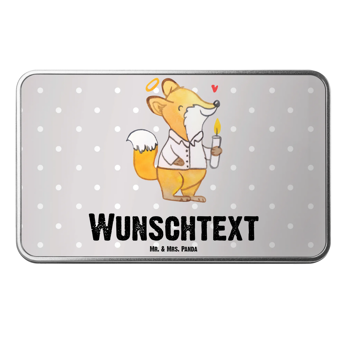 Personalised metal tin Fox confirmation Confirmation, communion, youth consecration, confirmation gift, Believer, God, Confirmation Gift, Happy Birthday