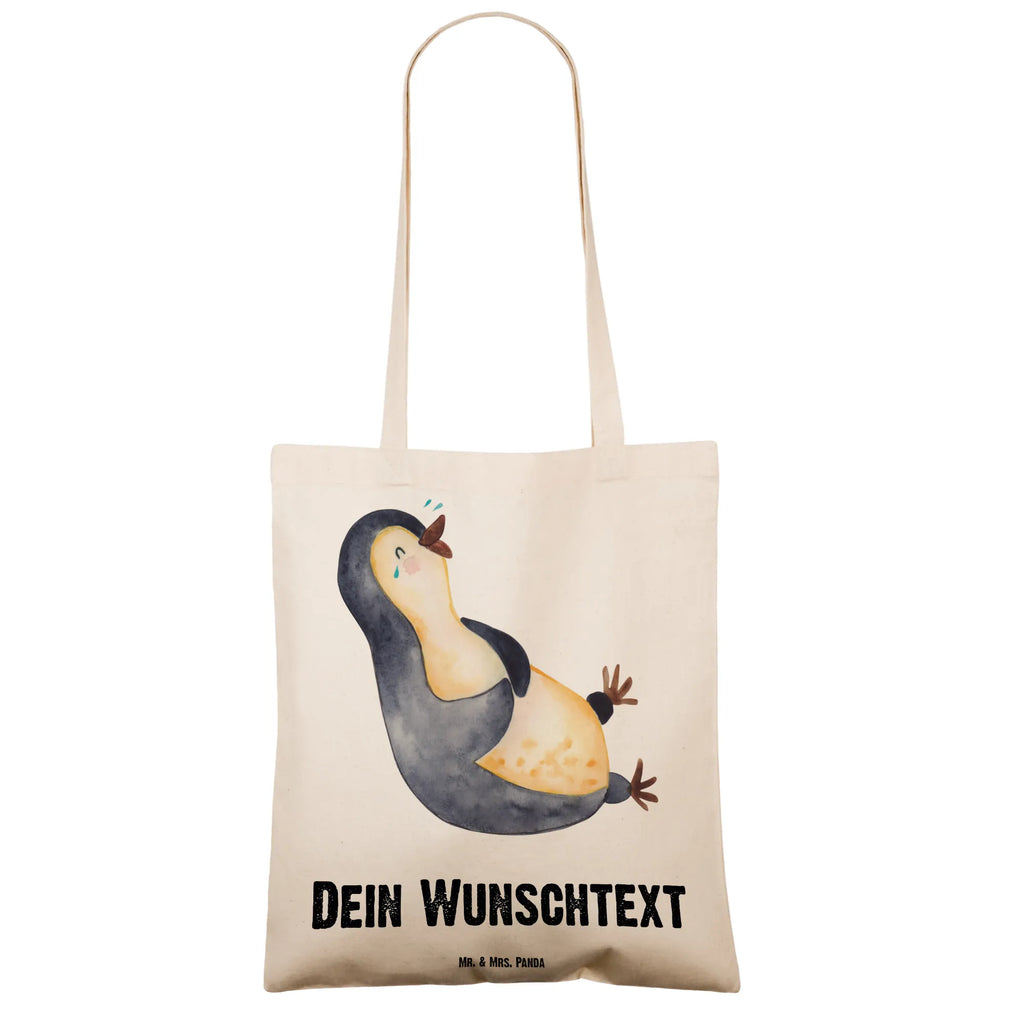 Personalisierte Tragetasche Pinguin lachend Umhängetasche, Personalisierter Beutel, Personalisierte Kindergartentasche, Personalisierter Stoffbeutel, Personalisierte Jutetasche, Personalisierte Tasche, Einkaufsbeutel, Schultertasche, Tragetasche mit Namen, Personalisierter Jutebeutel, Strandtasche, Stoffbeutel mit Namen, Einkaufstasche mit Namen, Personalisierte Beuteltasche, Tüte, Shopper, Personalisierte Einkaufstasche, Pinguin, Fröhlichkeit, Lustiger Spruch, Lachen, Humor, Fröhlich, Optimismus, Pinguine