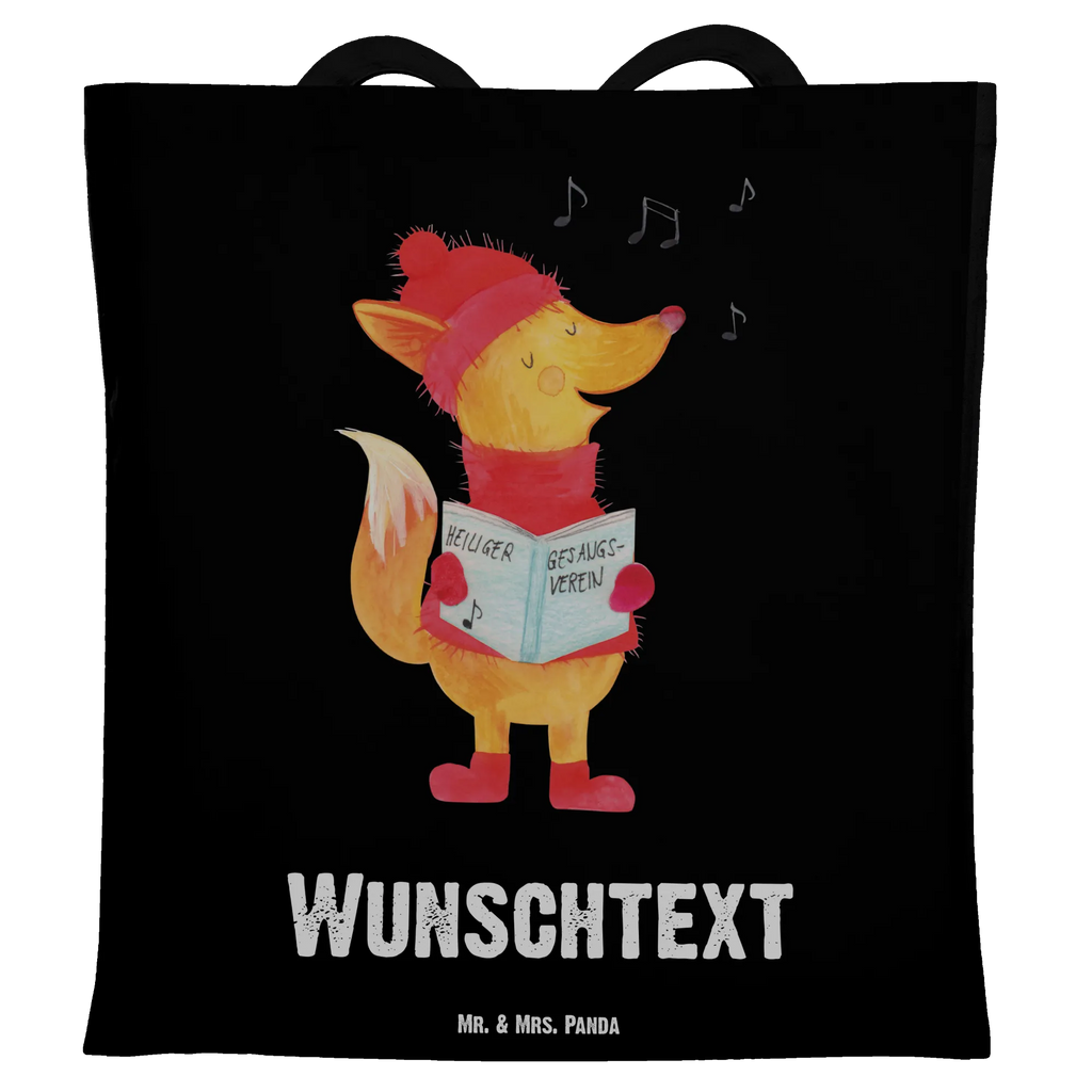 Personalizowana torba lis Śpiewak Zima, Boże Narodzenie, dekoracje świąteczne, Mikołaj, Adwent, Wigilia, zimowy motyw