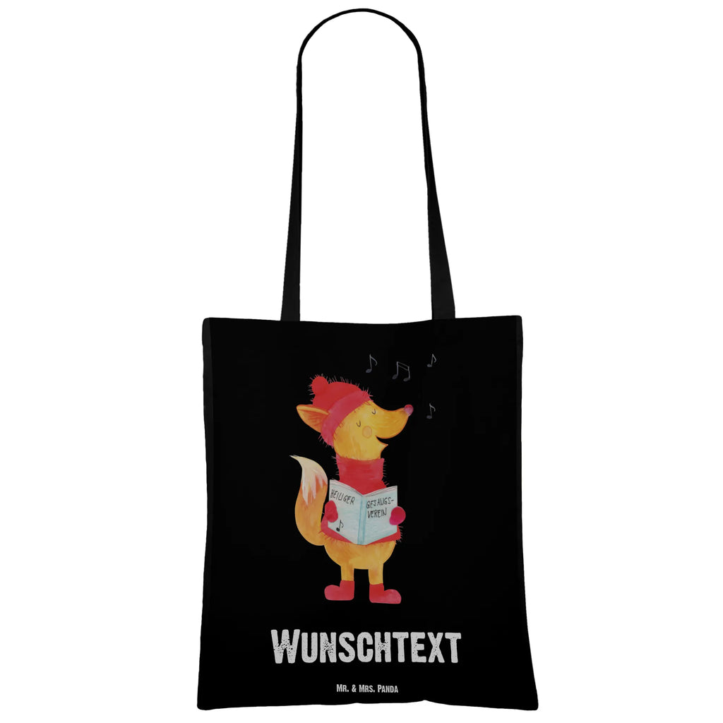 Personalizowana torba lis Śpiewak Zima, Boże Narodzenie, dekoracje świąteczne, Mikołaj, Adwent, Wigilia, zimowy motyw