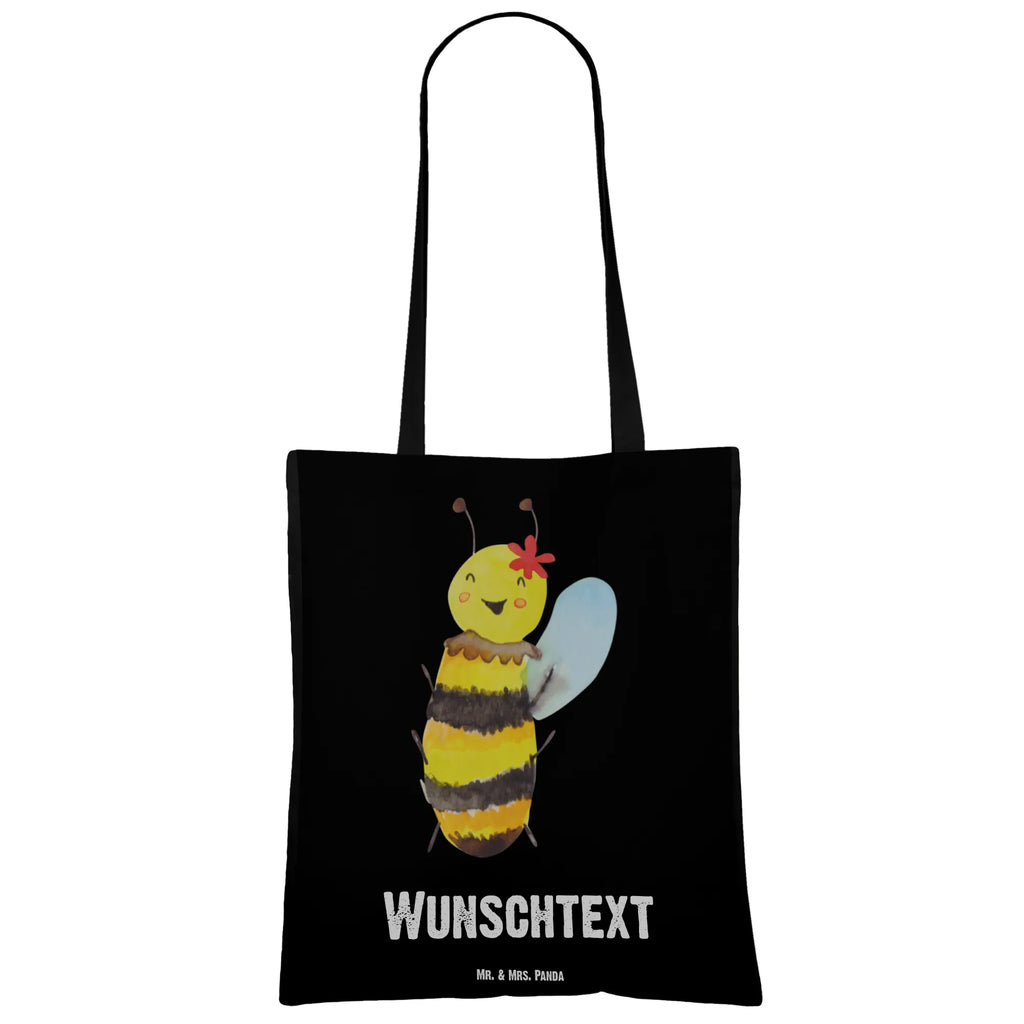 Personalised tote bag bee happy Bee, wasp, bumblebee