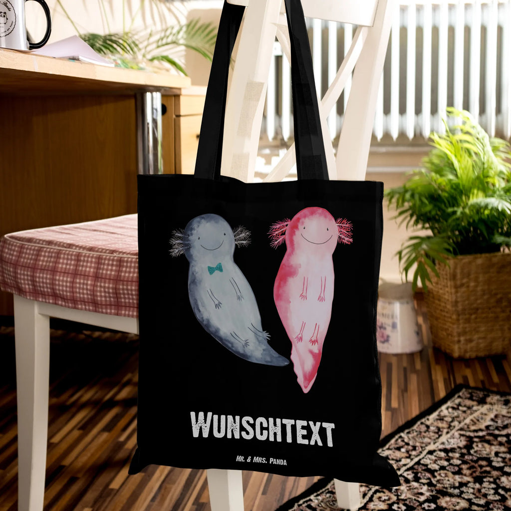 Personalised tote bag axolotl Girlfriend Axolotl, Axelotl, marine animals, Mexican walking fish, salamander, fiancé, love, friend, husband, amphibian, anniversary, great love, axolotl, tail, axolot, proof of love, valentine's day