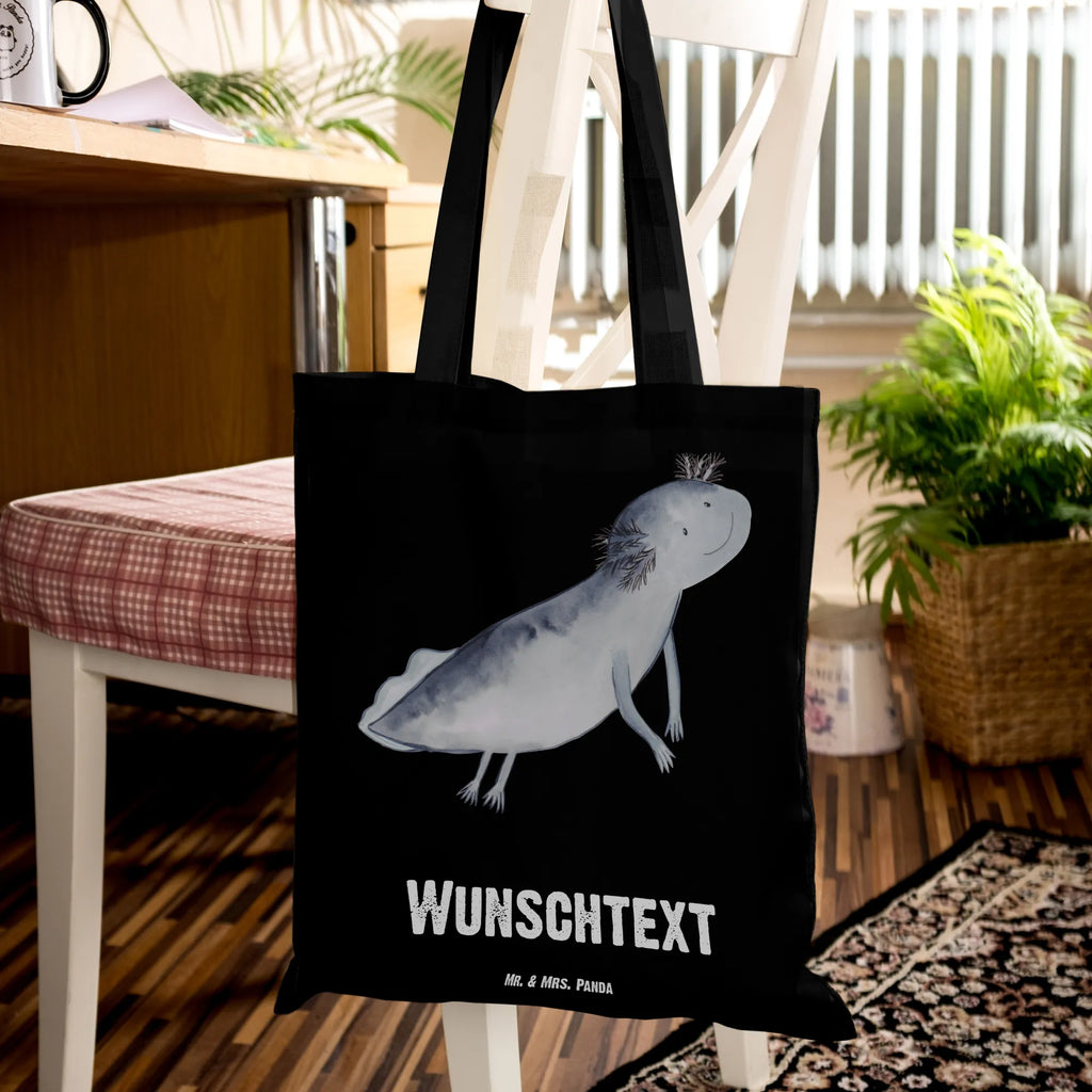 Personalised tote bag axolotl To swim Axolotl, Axelotl, marine animals, Mexican walking fish, salamander, tail, amphibians, solutions, problems, problem, motivation, axolot