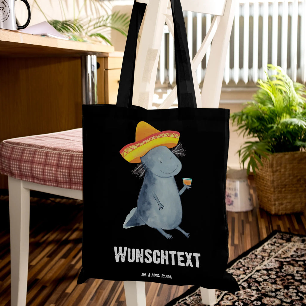 Personalised tote bag axolotl tequila Axolotl, Axelotl, marine animals, Mexican walking fish, salamander, Sombrero, Saying, Tequila, Axolot, Mexico, Amphibian, Tail Lurch, Fire Dragon, Fire Salamander, Lemon, Motivation