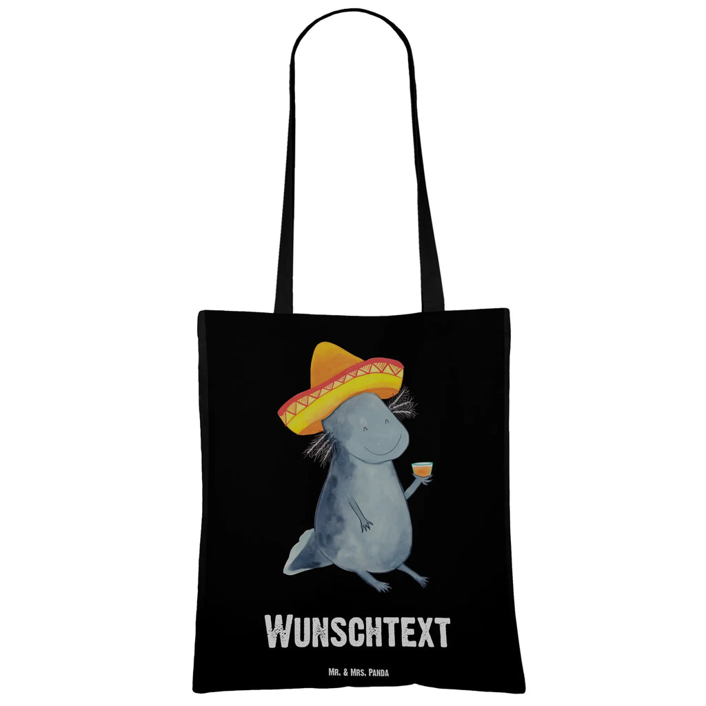 Personalised tote bag axolotl tequila Axolotl, Axelotl, marine animals, Mexican walking fish, salamander, Sombrero, Saying, Tequila, Axolot, Mexico, Amphibian, Tail Lurch, Fire Dragon, Fire Salamander, Lemon, Motivation