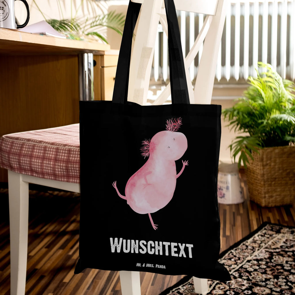 Personalised tote bag axolotl Dance Einkaufsbeutel, Tüte, Personalisierte Einkaufstasche, Personalisierte Beuteltasche, Einkaufstasche mit Namen, Tragetasche mit Namen, Schultertasche, Personalisierte Jutetasche, Personalisierte Tasche, Personalisierte Kindergartentasche, Umhängetasche, Personalisierter Beutel, Personalisierter Jutebeutel, Personalisierter Stoffbeutel, Stoffbeutel mit Namen, Strandtasche, Shopper, Axolotl, Molch, Verrückt, Sterne, Schwanzlurch, Beste Freundin, Freundin, Lurche, Dachschaden, Axolot, Lurch