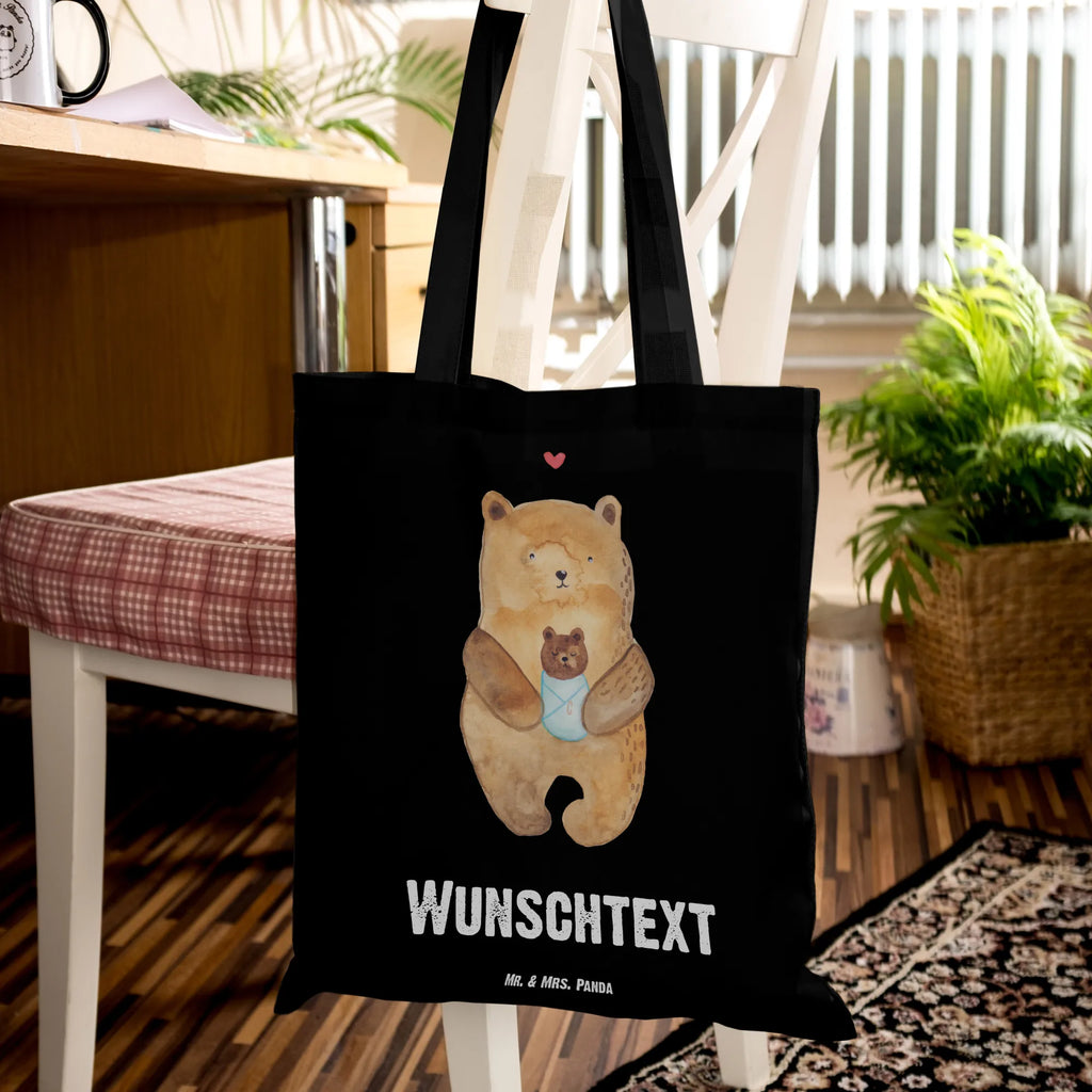 Personalisierte Tragetasche Bär mit Baby Umhängetasche, Personalisierter Stoffbeutel, Personalisierte Kindergartentasche, Personalisierte Tasche, Einkaufsbeutel, Personalisierter Jutebeutel, Shopper, Einkaufstasche mit Namen, Stoffbeutel mit Namen, Personalisierte Einkaufstasche, Schultertasche, Strandtasche, Personalisierte Jutetasche, Personalisierter Beutel, Tragetasche mit Namen, Tüte, Personalisierte Beuteltasche, Teddy, Bär, Teddybär, Enkelin, Mutter, Glückwunsch, Taufe, Täufling, Nichte, Geburtstag, Geburt, Eltern, Enkel, Neffe, Baby