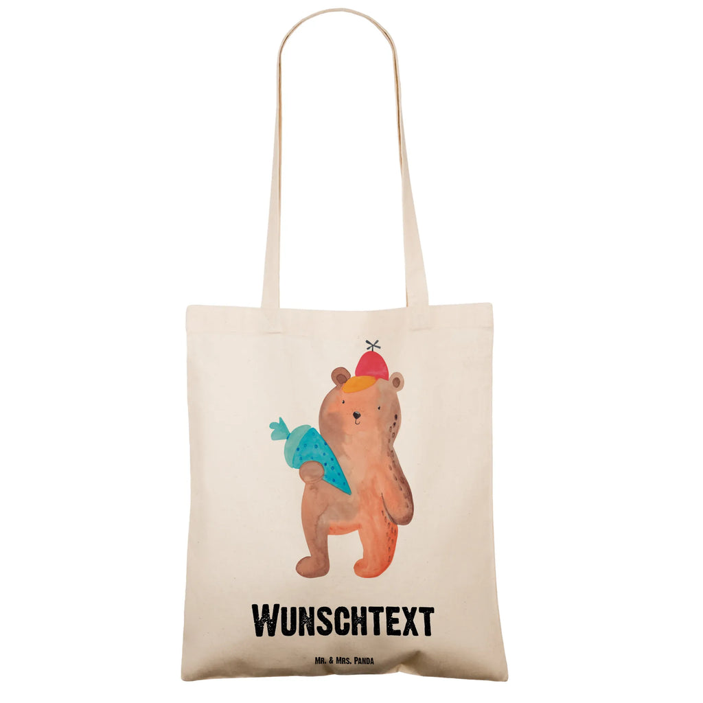 Personalisierte Tragetasche Bär mit Schultüte Einkaufstasche mit Namen, Personalisierter Beutel, Tragetasche mit Namen, Stoffbeutel mit Namen, Personalisierte Beuteltasche, Personalisierter Jutebeutel, Personalisierte Tasche, Personalisierte Jutetasche, Personalisierte Kindergartentasche, Personalisierte Einkaufstasche, Personalisierter Stoffbeutel, Bär, Teddy, Teddybär, Schule Geschenk, Grundschule, Bär Motiv, Erster Schultag Geschenk, Schulanfang, Schulbeginn, Schultüte, Einschulung Geschenk