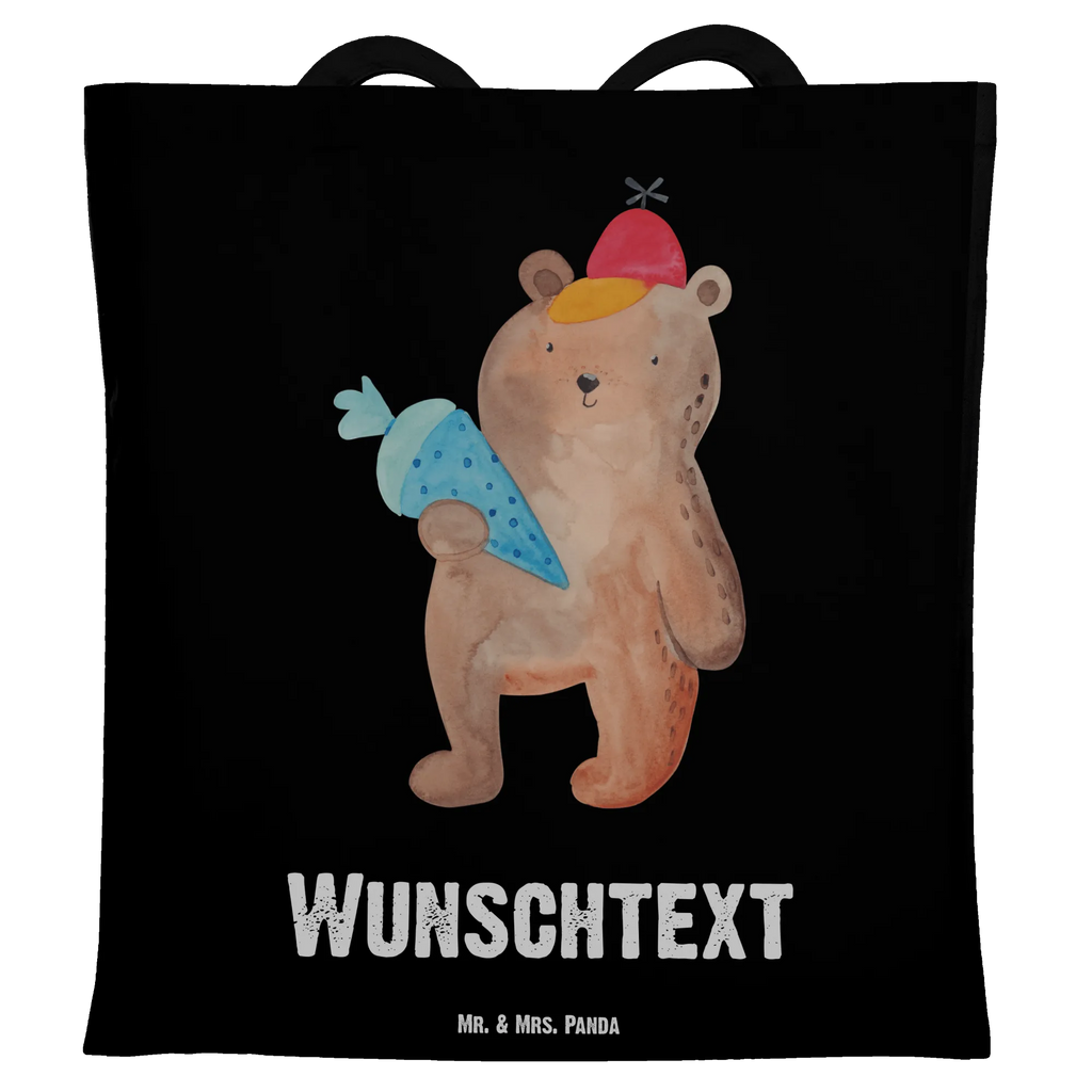 Personalisierte Tragetasche Bär mit Schultüte Einkaufstasche mit Namen, Personalisierter Beutel, Tragetasche mit Namen, Stoffbeutel mit Namen, Personalisierte Beuteltasche, Personalisierter Jutebeutel, Personalisierte Tasche, Personalisierte Jutetasche, Personalisierte Kindergartentasche, Personalisierte Einkaufstasche, Personalisierter Stoffbeutel, Bär, Teddy, Teddybär, Schule Geschenk, Grundschule, Bär Motiv, Erster Schultag Geschenk, Schulanfang, Schulbeginn, Schultüte, Einschulung Geschenk