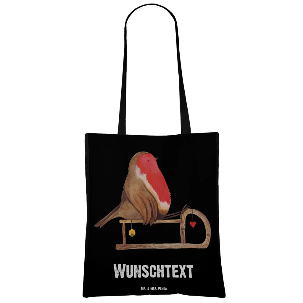 Personalisierte Tragetasche Rotkehlchen Schlitten Personalisierte Beuteltasche, Personalisierter Beutel, Personalisierte Tasche, Tragetasche mit Namen, Personalisierter Stoffbeutel, Einkaufstasche mit Namen, Stoffbeutel mit Namen, Personalisierter Jutebeutel, Personalisierte Jutetasche, Personalisierte Einkaufstasche, Personalisierte Kindergartentasche, Winter, Weihnachten, Weihnachtsdeko, Nikolaus, Advent, Heiligabend, Wintermotiv, Schlitten, Vogel